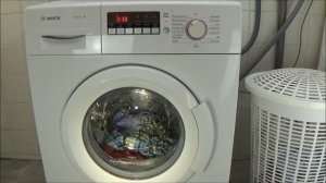 Cold wash blouses / shirts wash program BOSCH WAB28220 washing machine, test example movie #311