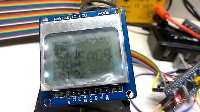Nokia 5110 LCD SPI Connection With STM32F103C8T6 Board - смотреть видео ...