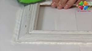 Как сделать состаренную рамку с золочением в стиле винтаж. Новогодний подарок своими руками.