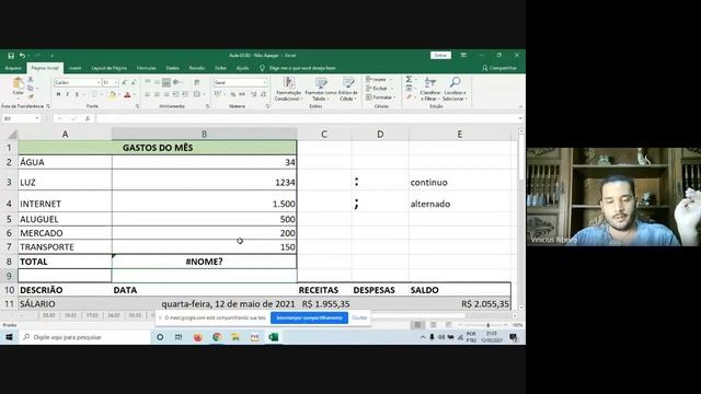 Aula Excel 12 - Funções Básicas - Parte 2 + Nomenclatura para : (Dois Pontos e ; (Ponto e Vírgula). смотреть онлайн
