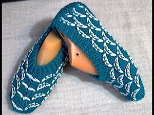 Следки спицами без шва