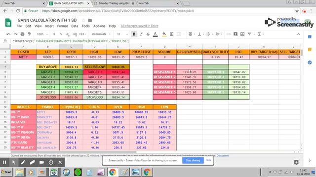 Automatic Gann Calculator with Standard Deviation . смотреть онлайн
