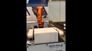 Демонстрация процесса паллетирования на выставке "Агропродмаш"