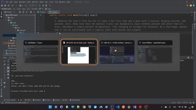 Course Java 17 for Beginners by TPC | #15 Set of tasks 2