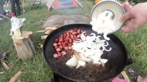 Вкуснейшая картошка на сковороде - Садж в походе!!!