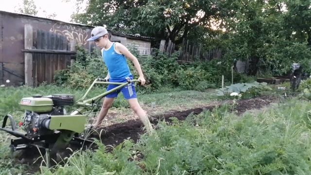 Культивация мотоблоком Don Fild 900-3