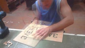 Выпиливание трафарета