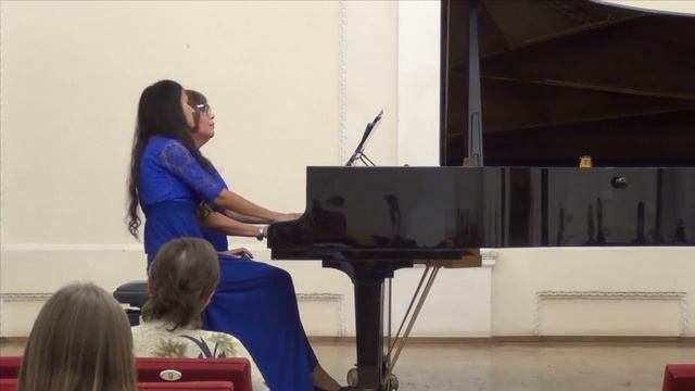 А.Хабирова. Диптих для фортепиано в 4 руки "Посвящение Учителю". смотреть онлайн