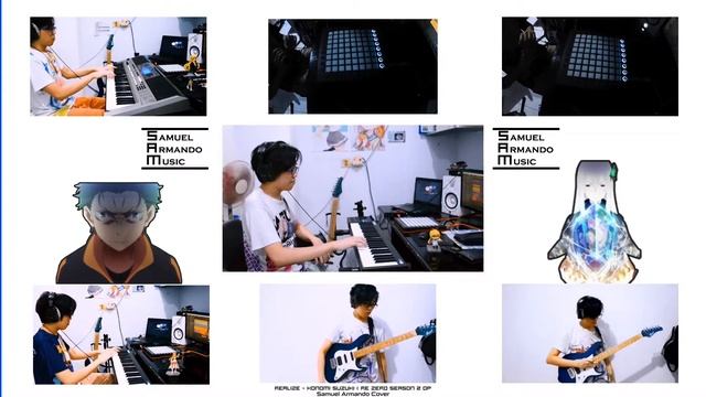 ( 1 man, 1 band )Realize - Konomi Suzuki [ Re Zero season 2 OP ] смотреть онлайн