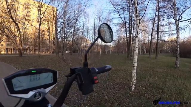 Трехколесный Электроскутер White Siberia Съемные АКБ Электробайк citycoco | скутер ситикоко смотреть онлайн