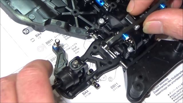 Tamiya TT02 Type-S Build Part 2 - Steps 14-19 + how to increase suspension travel смотреть онлайн
