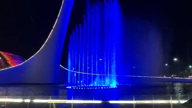 Музыкальный фонтан в олимпийском парке. Сочи-Адлер смотреть онлайн