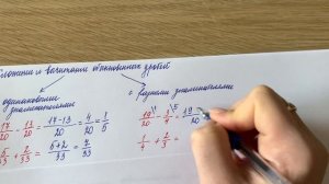 Сложение и вычитание, умножение и деление обыкновенных дробей