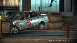 Краш тесты отечественных автомобилей. Lada Priora (ВАЗ 2170). Фаза 1
