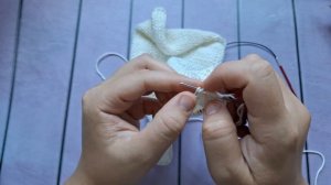 Шапочка чалма спицами. Тюрбан для новорождённых.