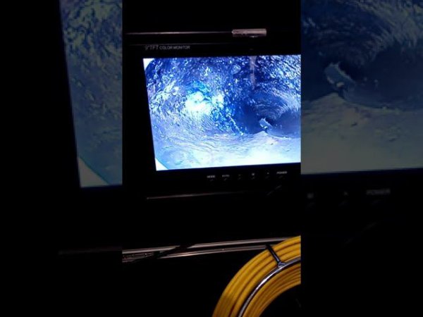 Пробита труба. Видео диагностика подтвердила косвенные признаки.