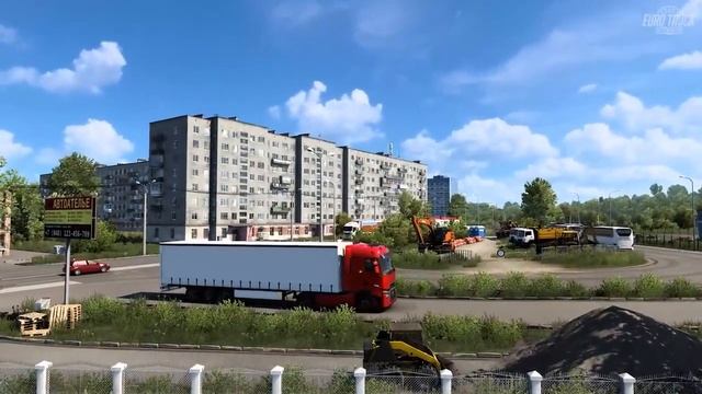 Heart of Russia для ETS2 Первый взгляд на дорожную сеть DLC Сердце России для Euro Truck Simulator