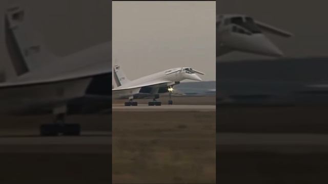 ☝️взлет сверхзвукового пассажирского лайнера Ту-144✈️