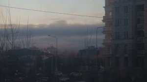 Convective thunderstorm on March 29 at sunset Конвективная гроза 29 марта на закате.mp4