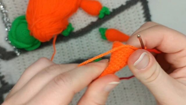 Мастер класс: морковка крючком. Вязаная морковка. смотреть онлайн