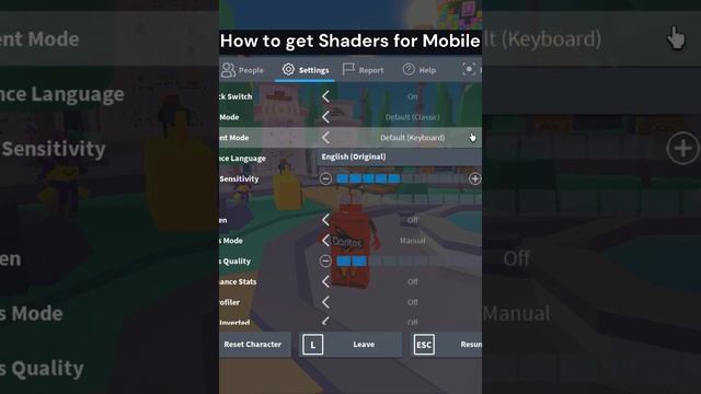 How to get Shaders for Roblox mobile/pc