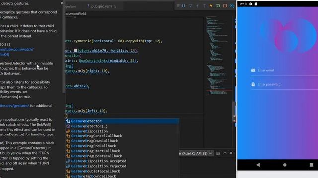 Gradient Flutter Login UI Template | Flutter Templates | Source Code Link In Description