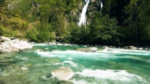 Waterfalls and mountain rivers in 4K