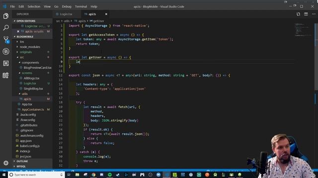 Walkthrough: Using AsyncStorage to Persist a Login смотреть онлайн