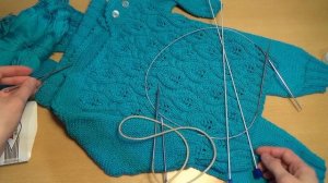 КОМПЛЕКТ спицами для начинающих. Пуловер и штанишки