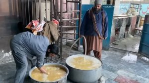 Оригинальное приготовление мясного пулау по-афгански весом 150 кг / Пакистанская уличная еда