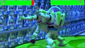 Buzz Lightyear vs. Utility Belt Buzz Lightyear with healthbars