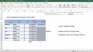 Arrays multicelda EXCEL 2019 WINDOWS Y MAC | Excel para Administradores