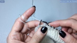 МК двойная горловина спицами | Самый простой способ для начинающих