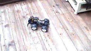 DogBot, 4 Wheeled RoboDog Version 2  Test Runs: Obstacle Avoidance