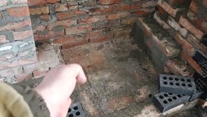 Мангал в помещении. Подача воздуха с улицы в топливник мангала.