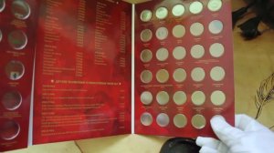 Альбом для 10-рублевых монет ГВС в капсулах