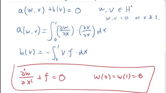 Finite Element for solving Poisson's equation the weak form смотреть онлайн