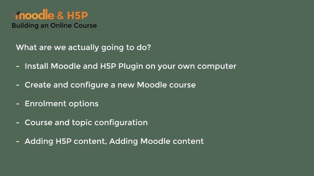 Building an Online Course using H5P and Moodle - Concept of Course смотреть онлайн
