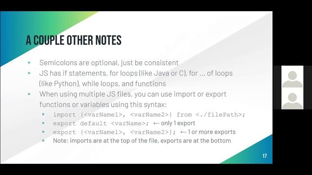 10/21/2021: Developer Bootcamp Intro to JavaScript