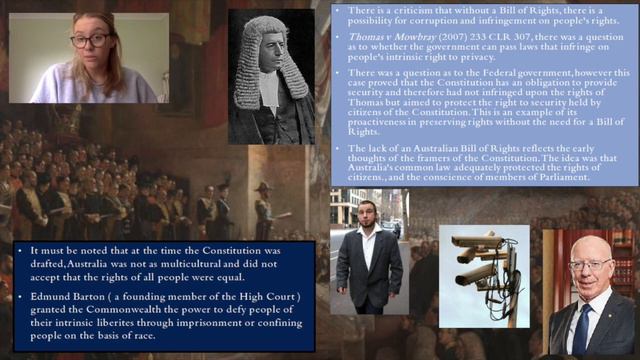 Why did the framers not include a Bill of Rights in the Australian Constitution? смотреть онлайн