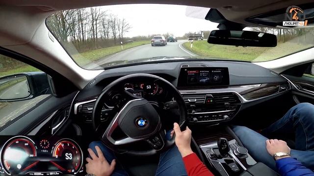 BMW 540i G30 ACCELERATION (0-100) & TOP SPEED POV on German Autobahn / Review by NoLimit4U смотреть онлайн