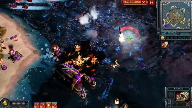 Советская разборка с постоянными камбеками в FFA матче в Red Alert 3: Remix Mod смотреть онлайн