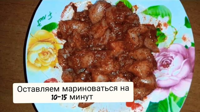 Японская лапша удон с курицей