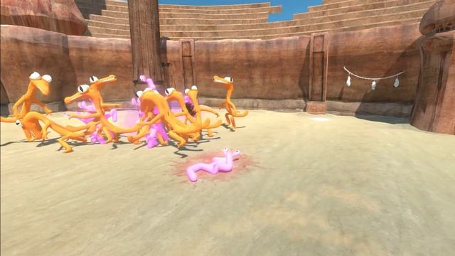 Creepy Monster: Siren head, Rainbow Friends Oren, Pink, Green Fight - Animal Revolt Battle Simulato смотреть онлайн