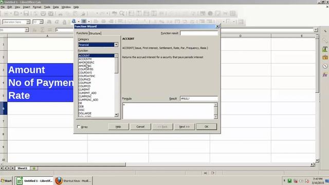 Calculate Monthly Payment Using PMT Function In LibreOffice Calc смотреть онлайн