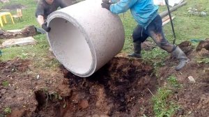 Замена верхнего кольца н колодце