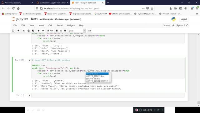 27   Read CSV File Python Session