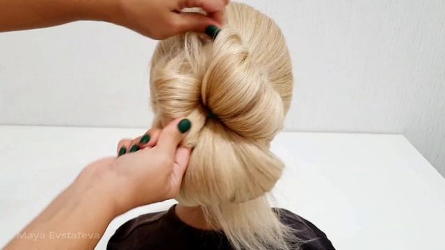 Легкий ПУЧОК из 3 Резинок на (длинные волосы). смотреть онлайн