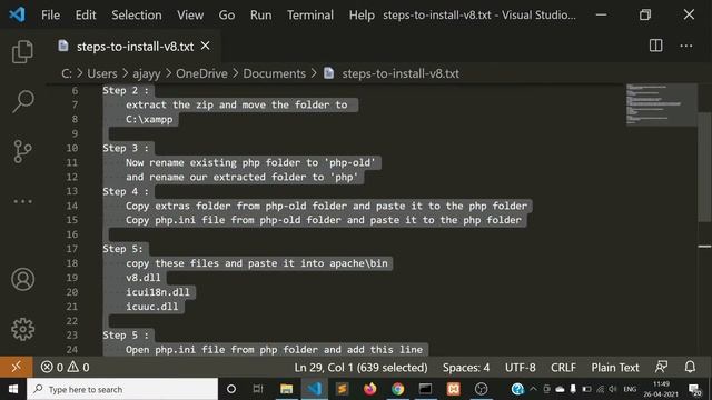 Install V8js Engine in XAMPP | SSR in Laravel and Vue js |Windows v8js| Ajay Yadav  [PART=1]