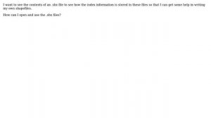 GIS: Opening .shx files?